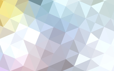 Light Multicolor vector blurry triangle template.