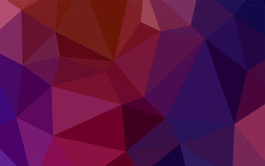 Dark Blue, Red vector shining triangular cover.