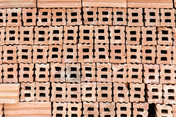 brown brick stack texture background