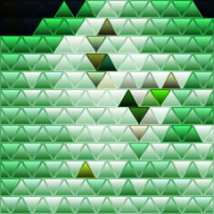 abstract vector stained-glass triangle mosaic background