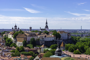 Fototapeta na wymiar Estonia, Tallinn Skyline