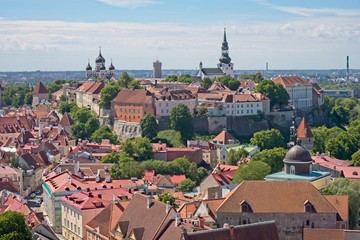 Fototapeta premium Estonia, Tallinn Skyline