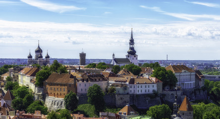 Fototapeta premium Estonia, Tallinn Skyline