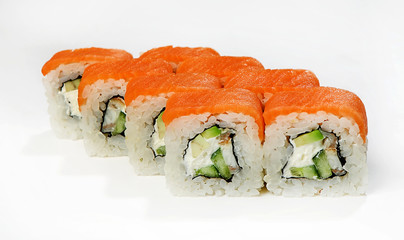 Rolls (eels, salmon, cucumber, avocado, Philadelphia cheese)