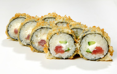 Warm rolls (tuna, cucumber, Philadelphia cheese)