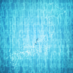 ishikawa prefecture on administration map of japan