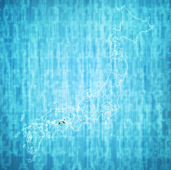 kagawa prefecture on administration map of japan