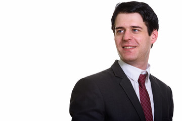 Studio Portrait Of Caucasian Businessman