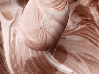 Abstract background, hot, melted chocolate and milk