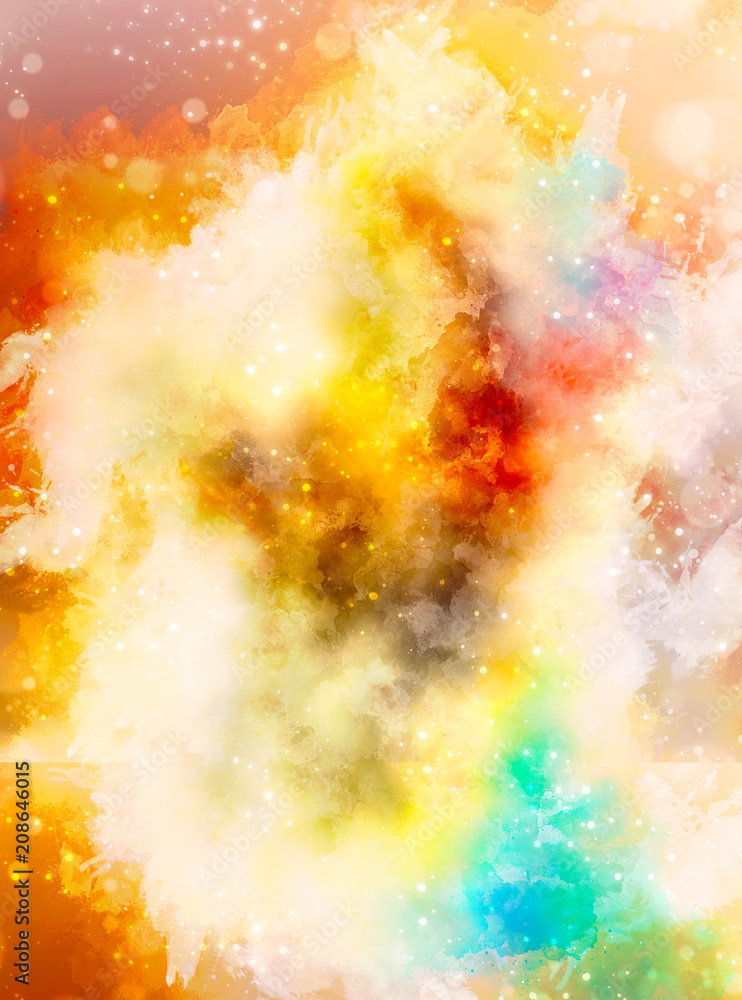 Aufkleber abstract background with watercolor stains and structures.