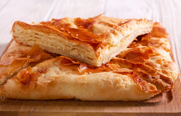 Traditional Georgian dish of cheese filled bread