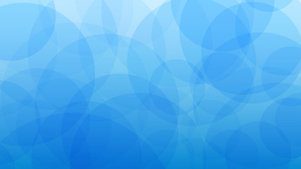 Obraz premium Abstract background of translucent circles in light blue colors
