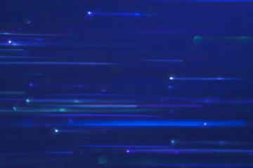 The distribution of light is a blue moving line that goes straight into the horizontal.