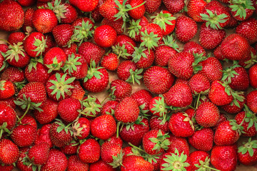 strawberry - ripe berries. A box with berries. food background