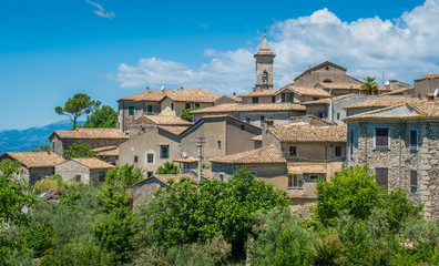 Fototapeta na wymiar Panoramic view in Arpino, ancient town in the province of Frosinone, Lazio, central Italy.