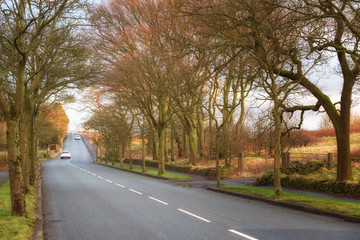 Fototapeta premium Lancashire Road Nelson UK