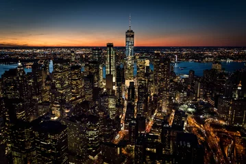 Foto op Aluminium Downtown Manhattan Skyline © Paul