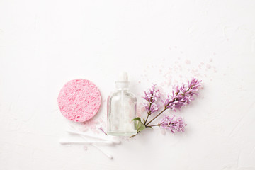 Obraz na płótnie Canvas Cosmetics for Spa and aromatherapy on white