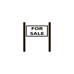 for sale sign icon. flat design