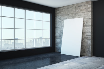 Modern interior with copyspace