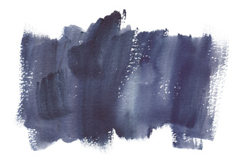 Dark grey backdrop painted in watercolor on clean white background