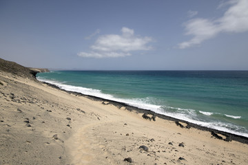 Sandy beach on Fuerteventura