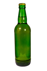 Bottle of beer isolated on white background
