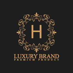 Luxury logo H