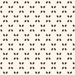Vector minimalist seamless pattern, geometric texture with small rounded shapes
