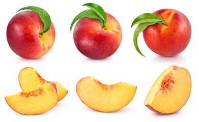 Kissenbezug Pfirsich Früchte Sammlung © Maks Narodenko