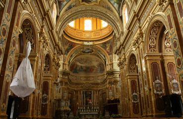Fototapeta na wymiar Iglesia de Nuestra Señora de la Victoria en Xaghra, Malta