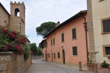 Toskana-Landschaft bei San Gimignano (Itlaien)