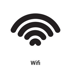 Wifi icon vector sign and symbol isolated on white background, Wifi logo concept