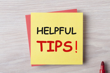 Helpful Tips Concept