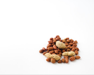 Peanuts isolated on a white background