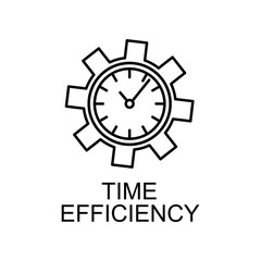 time efficiency outline icon. Element of finance icon for mobile concept and web apps. Thin line time efficiency outline icon can be used for web and mobile. Premium icon