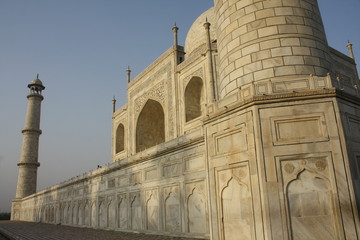 Fototapeta na wymiar Taj Mahal en Agra, India