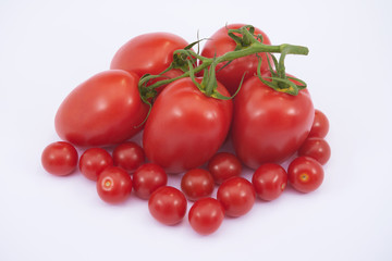 Grappe tomates et tomates cerises