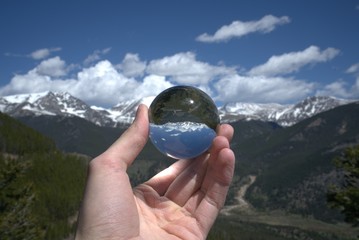 crystal ball reflection