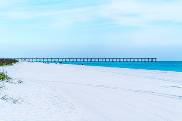 A cool winters day on Pensacola beach with the Gulf of Mexico calling your name.