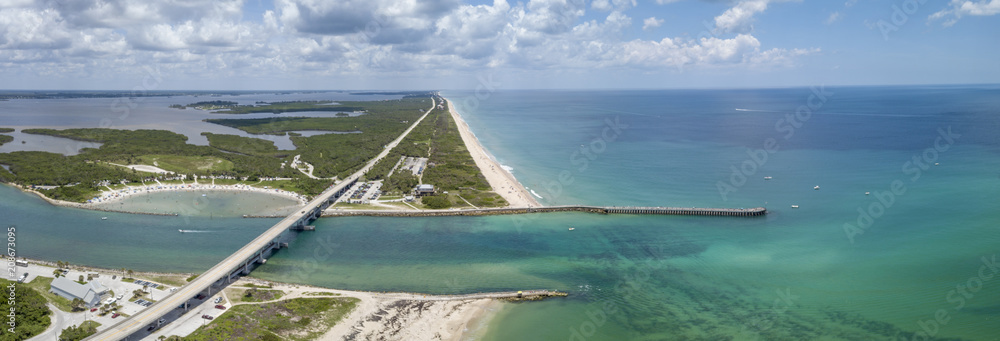 Wall mural Sebastian Inlet in Brevard and Indian River Counties, Florida