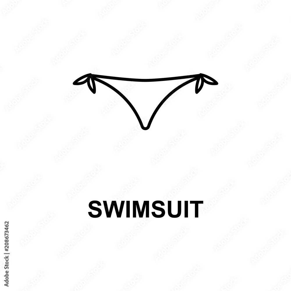 Poster bikini icon. Element of summer clothes for mobile concept and web apps. Detailed bikini icon can be used for web and mobile. Premium icon