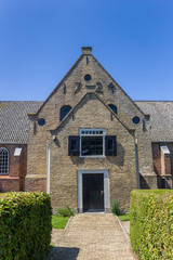 Fototapeta na wymiar Front of the Maartenskerk church in Oosterend, The Netherlands