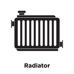 Radiator icon vector sign and symbol isolated on white background, Radiator logo concept