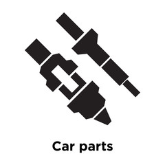 Car parts icon vector sign and symbol isolated on white background, Car parts logo concept