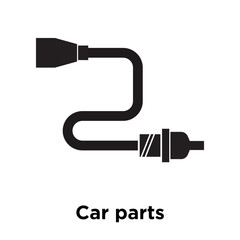 Car parts icon vector sign and symbol isolated on white background, Car parts logo concept