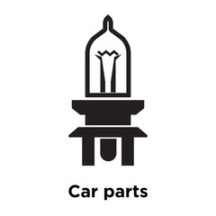 Car parts icon vector sign and symbol isolated on white background, Car parts logo concept