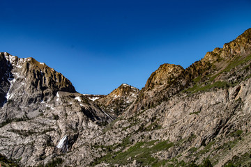 Aerial view of June Lake Loop in the Eastern Sierra Nevada Mountains in California