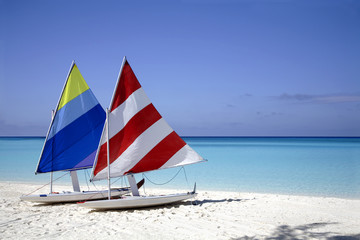 Sailboats on the Beach