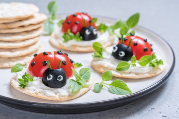 Tomato Ladybird Appetizer